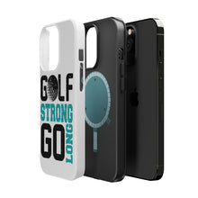 DistinctInk ToughCase for Apple iPhone, Compatible with MagSafe Charging - Golf Strong Go Long