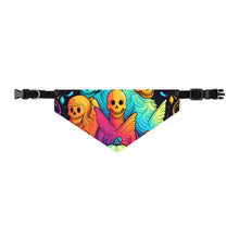 DistinctInk Adjustable Pet Banana Collar with The Joy of Connecting Design for Halloween LGBTQ+ Pride