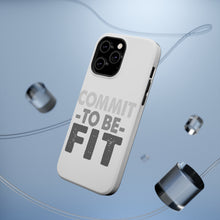 DistinctInk ToughCase for Apple iPhone, Compatible with MagSafe Charging - Commit To Be Fit