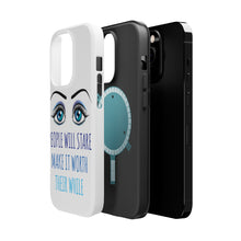 DistinctInk ToughCase for Apple iPhone, Compatible with MagSafe Charging - People Will Stare Make it Worth Their While