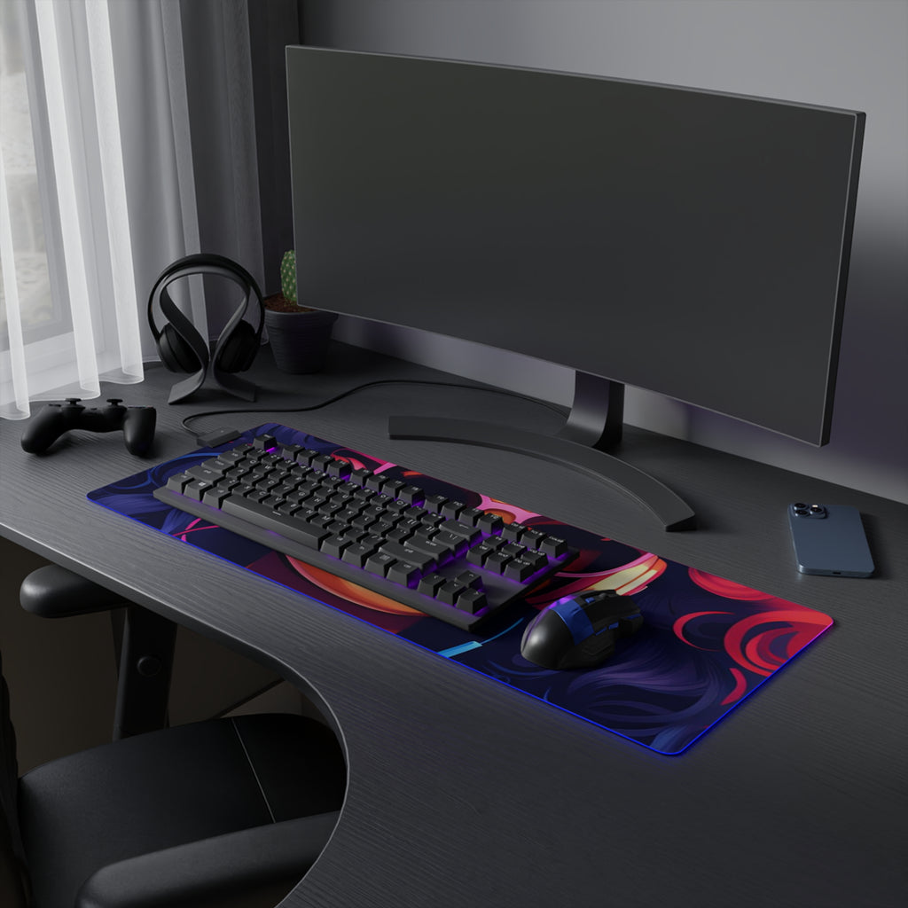 LED Gaming Mouse Pad with Living a Full Life Design for LGBTQ+ Pride, view 21