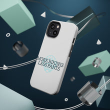 DistinctInk ToughCase for Apple iPhone, Compatible with MagSafe Charging - More Bikinis Less Pants