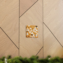 DistinctInk Canvas Wall Art with Ghoulish Bats and Pumpkins for Halloween