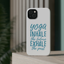 DistinctInk ToughCase for Apple iPhone, Compatible with MagSafe Charging - Yoga Inhale the Future Exhale the Past
