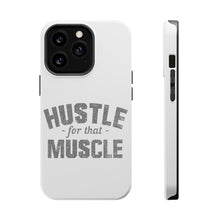 DistinctInk ToughCase for Apple iPhone, Compatible with MagSafe Charging - Hustle for that Muscle