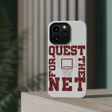 DistinctInk ToughCase for Apple iPhone, Compatible with MagSafe Charging - Quest For The Net Basketball
