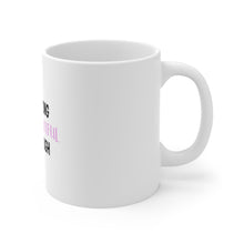 DistinctInk Glossy White Coffee / Tea Mug - I Am Strong I Am Beautiful I Am Enough