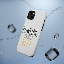 DistinctInk ToughCase for Apple iPhone, Compatible with MagSafe Charging - Bowling and Beer