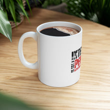 DistinctInk Glossy White Coffee / Tea Mug - Intensity Isn't A Perfume
