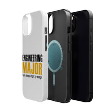 DistinctInk ToughCase for Apple iPhone, Compatible with MagSafe Charging - Engineering Major Always Right By Design