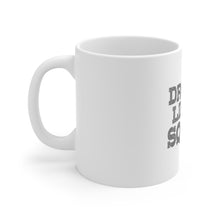 DistinctInk Glossy White Coffee / Tea Mug - Drop it Like a Squat