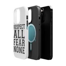 DistinctInk ToughCase for Apple iPhone, Compatible with MagSafe Charging - Respect All Fear None