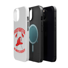 DistinctInk ToughCase for Apple iPhone, Compatible with MagSafe Charging - Firefighter - Always Ready