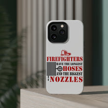 DistinctInk ToughCase for Apple iPhone, Compatible with MagSafe Charging - Firefights Have Longest Hoses and Biggest Nozzles