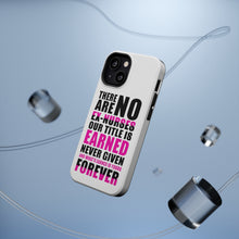 DistinctInk ToughCase for Apple iPhone, Compatible with MagSafe Charging - No Ex Nurses Title is Earned Forever