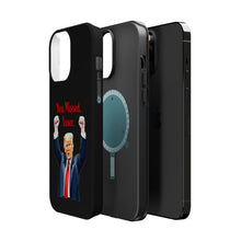 Dual Layer Tough Case for Apple iPhone, Compatible with MagSafe - Trump ‘You Missed, Loser’ Design & Black Background