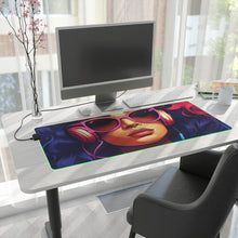 DistinctInk LED Gaming Mouse Pad with Living a Full Life Design for LGBTQ+ Pride