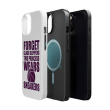 DistinctInk ToughCase for Apple iPhone, Compatible with MagSafe Charging - Forget Glass Slippers Princess Wears Sneakers