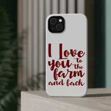 DistinctInk ToughCase for Apple iPhone, Compatible with MagSafe Charging - I Love You To The Farm And Back