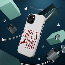 DistinctInk ToughCase for Apple iPhone, Compatible with MagSafe Charging - Girls Hunt Too - Deer