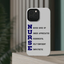 DistinctInk ToughCase for Apple iPhone, Compatible with MagSafe Charging - Nurse Never Gives Up