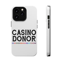 DistinctInk ToughCase for Apple iPhone, Compatible with MagSafe Charging - Casino Donor - Blackjack Gambling
