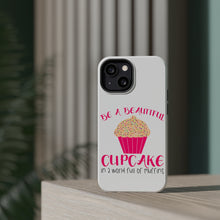 DistinctInk ToughCase for Apple iPhone, Compatible with MagSafe Charging - Be a Beautiful Cupcake in a World of Muffins