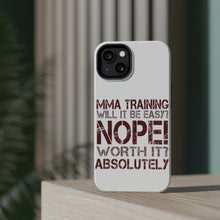 DistinctInk ToughCase for Apple iPhone, Compatible with MagSafe Charging - MMA Training Easy? Nope! Worth It!