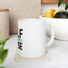 DistinctInk Glossy White Coffee / Tea Mug - Golf Is MY Favorite Course