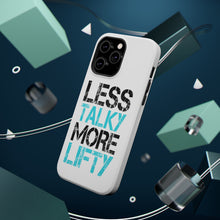 DistinctInk ToughCase for Apple iPhone, Compatible with MagSafe Charging - Less Talky More Lifty