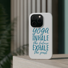DistinctInk ToughCase for Apple iPhone, Compatible with MagSafe Charging - Yoga Inhale the Future Exhale the Past