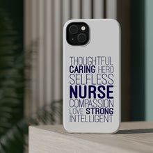 DistinctInk ToughCase for Apple iPhone, Compatible with MagSafe Charging - Thoughtful Caring Hero Selfless Nurse