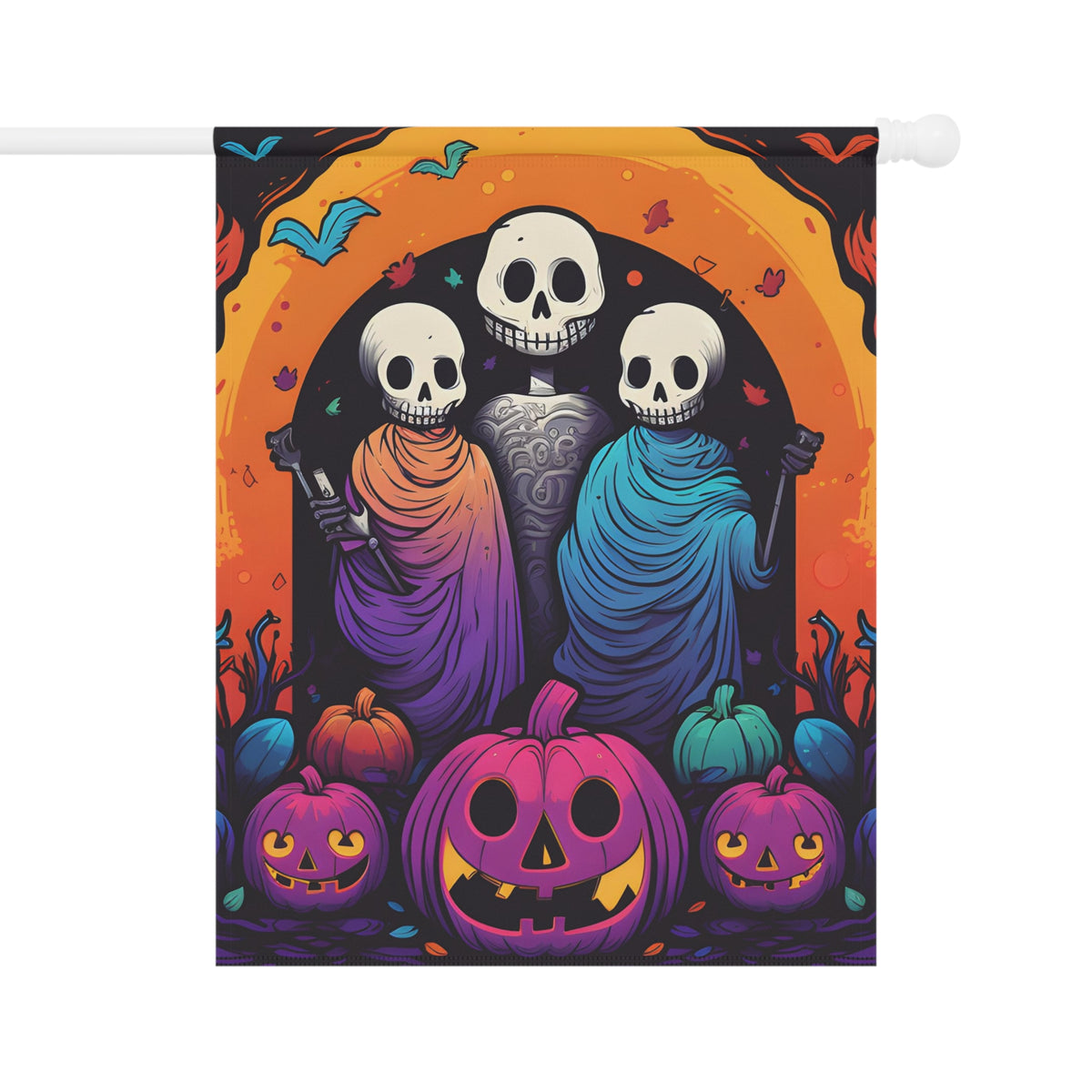 Garden & House Banner Flag with The Paths We Choose Design for Halloween LGBTQ+ Pride, view 4