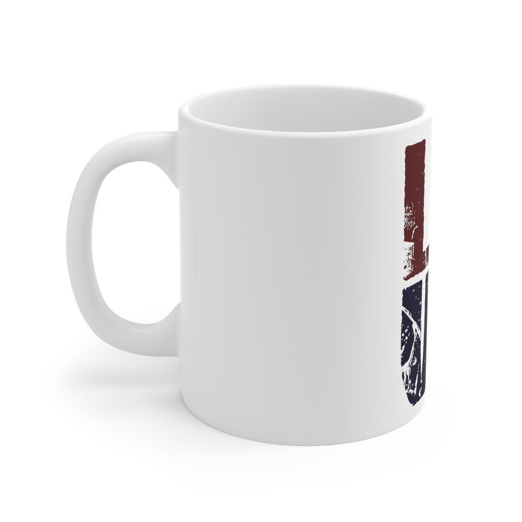 Glossy White Coffee / Tea Mug - Love Pipe Smoking, view 2