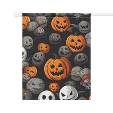 DistinctInk Garden & House Banner Flag with Haunted Harvest Time Design for Halloween