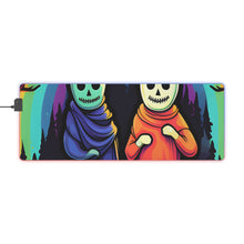 DistinctInk LED Gaming Mouse Pad with Living Life to the Fullest Design for Halloween  LGBTQ+ Pride