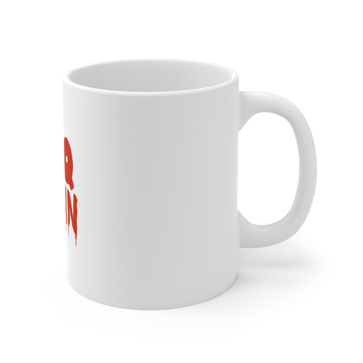 Glossy White Coffee / Tea Mug - BBQ Stain Barbecue, view 3