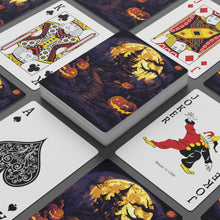 DistinctInk Playing / Poker Cards with Ghostly Ghouls in the Graveyard Design for Halloween