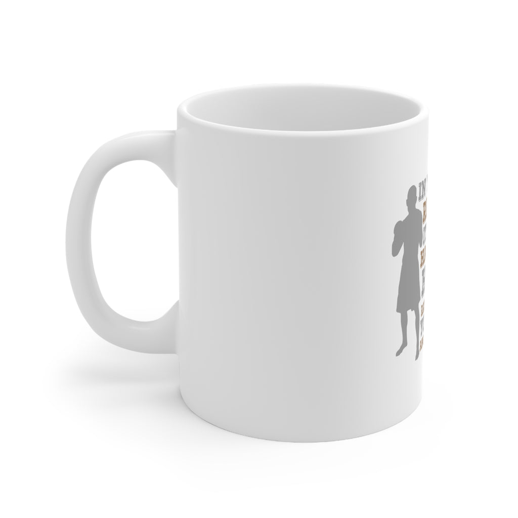 Glossy White Coffee / Tea Mug - Boxing Life How Many Times You Keep Moving, view 2