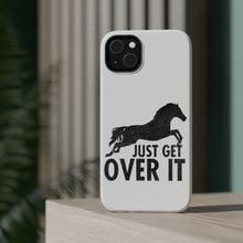 DistinctInk ToughCase for Apple iPhone, Compatible with MagSafe Charging - Just Get Over It - Horse Jump