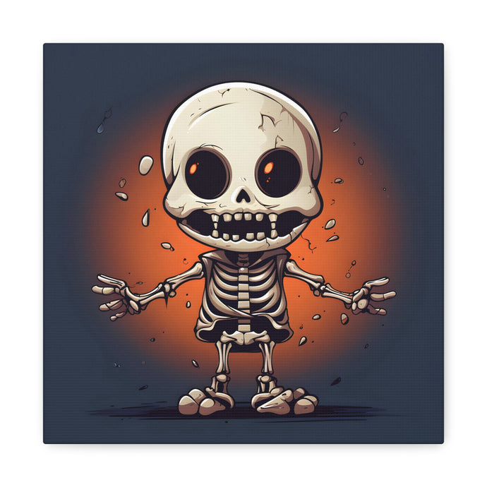 DistinctInk Canvas Wall Art with Skelly's Halloween Bash for Halloween