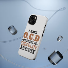 DistinctInk ToughCase for Apple iPhone, Compatible with MagSafe Charging - OCD Obsessive Chocolate Disorder