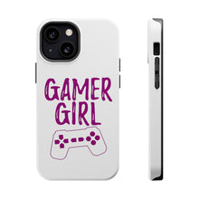 DistinctInk ToughCase for Apple iPhone, Compatible with MagSafe Charging - Gamer Girl - Video Games