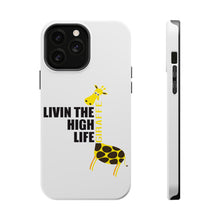 DistinctInk ToughCase for Apple iPhone, Compatible with MagSafe Charging - Livin the High Life - Giraffe