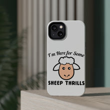 DistinctInk ToughCase for Apple iPhone, Compatible with MagSafe Charging - I'm Here for Some SHEEP Thrills