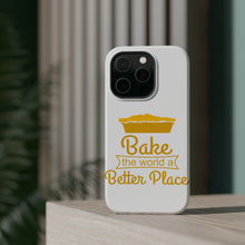 DistinctInk ToughCase for Apple iPhone, Compatible with MagSafe Charging - Bake the World a Better Place