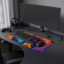 DistinctInk LED Gaming Mouse Pad with The Road to Fulfillment Design for LGBTQ+ Pride