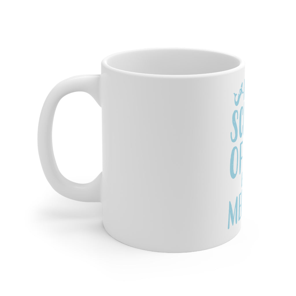 Glossy White Coffee / Tea Mug - In a School of Fish Be a Mermaid, view 10