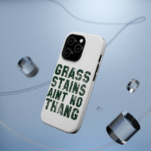 DistinctInk ToughCase for Apple iPhone, Compatible with MagSafe Charging - Grass Stains Ain't No Thang