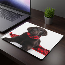 DistinctInk Mouse Pad - 1/4" Foam Rubber - Flat-Coated Retriever Puppy